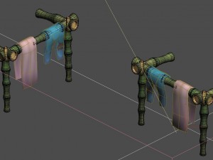cartoon world - love clothes racks 3D Модель