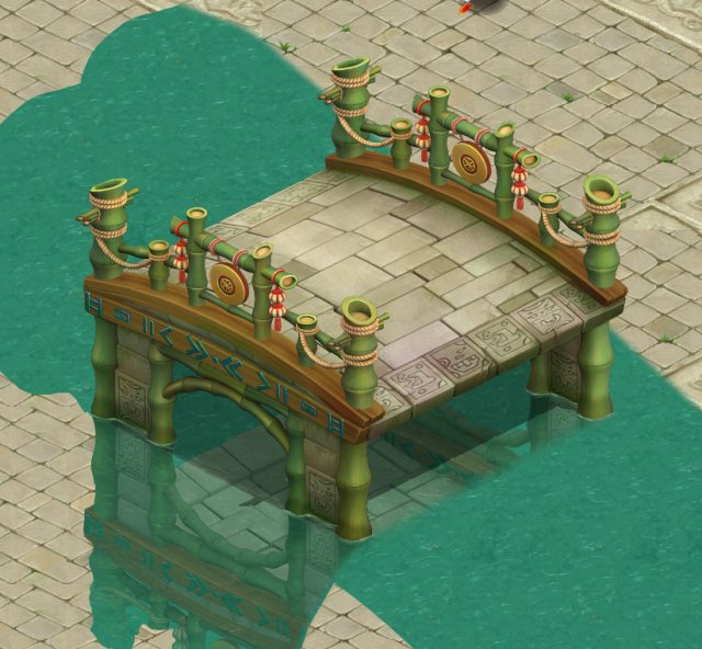 cartoon world - love flooding bridge Modello 3D .c4d .max .obj .3ds .fbx .stl .blend 