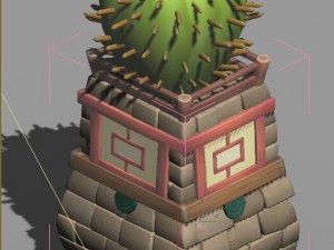 cartoon world - gate light 03 3D-Modell