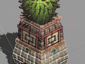 cartoon world - gate light 03 3D-Modell