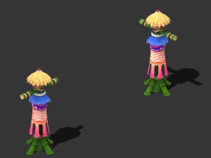 cartoon world - scarecrow flag Model 3D