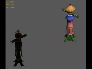 cartoon world - scarecrow flag 3D-Modell