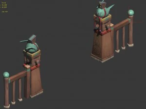 cartoon world - fantasy gate 03 3D Model