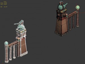 cartoon world - fantasy gate 03 3D Model