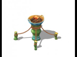 cartoon world - brazier 3Dモデル