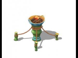 cartoon world - brazier 3D Model
