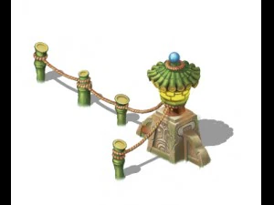 cartoon world - ears of monkey light 3D Model