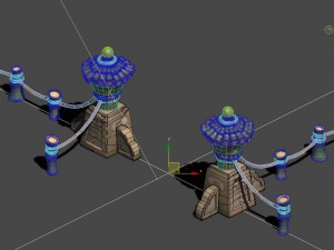 cartoon world - ears of monkey light 3D Modell
