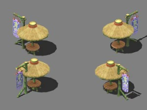 cartoon world - i love a parasol 3D Model