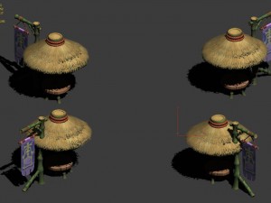 cartoon world - i love a parasol Modèle 3D