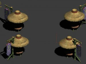 cartoon world - i love a parasol 3D Model