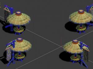 cartoon world - i love a parasol Modèle 3D