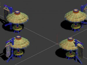 cartoon world - i love a parasol 3D Model
