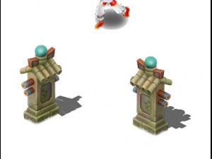 cartoon world - wukong stone 3D Model