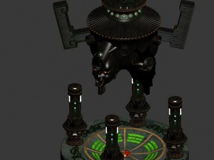 furnace tripod 03 3D Модель