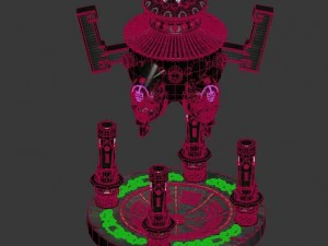 furnace tripod 03 3D Model