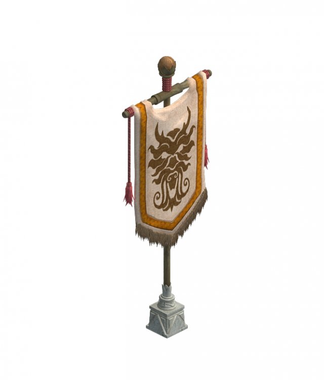 luoyang city - flag 3D 模型 .c4d .max .obj .3ds .fbx .stl .blend 