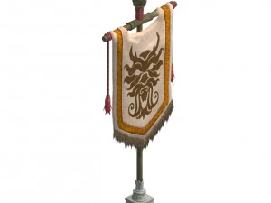 洛陽市 - 旗 3Dモデル