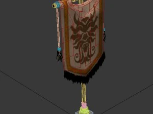 luoyang city - flag 3D Model