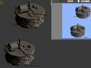 donkey grinding mill - grinding plate 3D Model