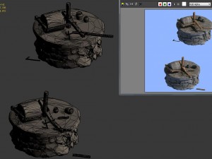 donkey grinding mill - grinding plate 3D Model