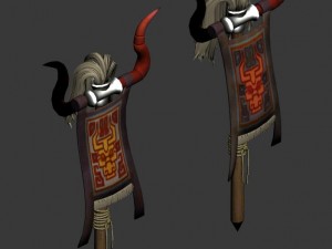 devil walled - banner 3D Model