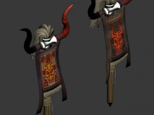devil walled - banner 3D Model