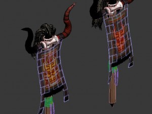 devil walled - banner 3D Model