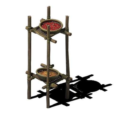combination of wood and sieve 3D 모델 .c4d .max .obj .3ds .fbx .stl .blend 