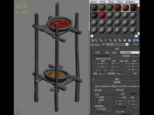 combination of wood and sieve 3D 모델