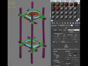 combination of wood and sieve 3D 모델