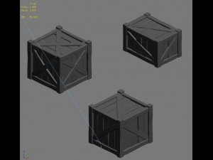 wooden box 032 3D-Modell