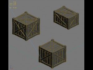 wooden box 032 3D-Modell