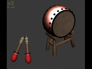 disc hole drums Modèle 3D