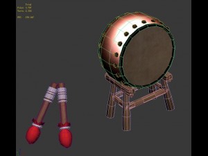 disc hole drums Modèle 3D