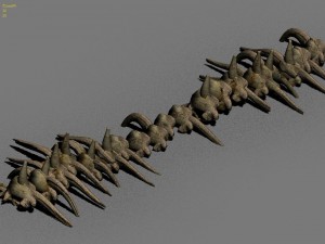 desert - bone fossils 3D Модель