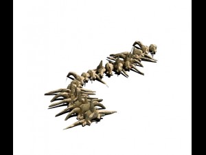 desert - bone fossil 02 Model 3D