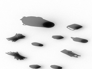 water tank - wine altar - firewood - bucket 3D Model