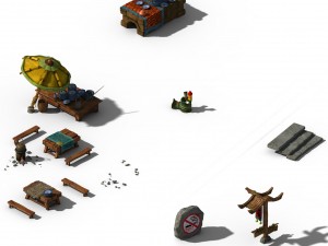 the coast of taihu lake - debris 3D 모델