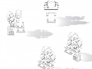 peach blossom island - robot wars drums 3D Model