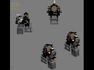 peach blossom island - robot wars drums 3D Model