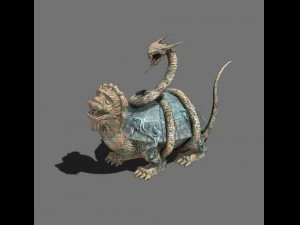 basalt - bronze stone 3D Model