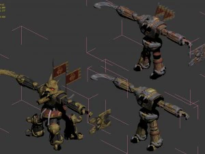 военная машина - механическая странность 3D Модель