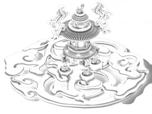 zhongnanshan - refining drug tripod 3D-Modell