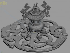 zhongnanshan - refining drug tripod 3D-Modell