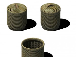 bamboo basket 032 3D Model