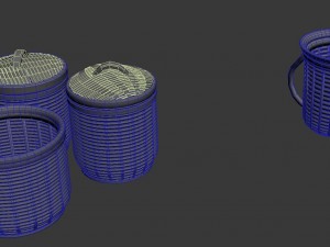 bamboo basket 032 3D Модель