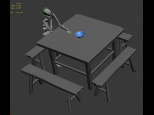 tables and chairs combination Modelo 3D