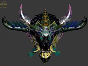 religious altar - ngau tau 3Dモデル