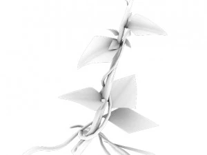 pohon besar - tanaman merambat 02 Model 3D